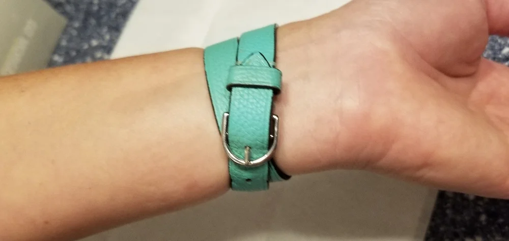 Tiffany & Co. Turquoise Leather Wrap Bracelet